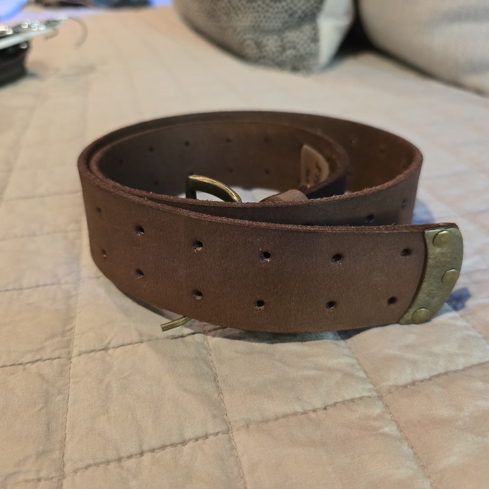 Free People Brown Leather Women's Belt